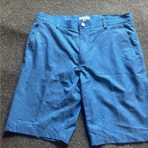 Men’s Sz 33 Peter Millar shackle ford performance Classic Blue Men's golf Shorts